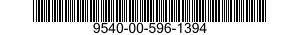 9540-00-596-1394  9540005961394 005961394