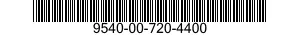 9540-00-720-4400  9540007204400 007204400