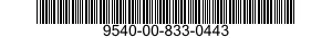 9540-00-833-0443  9540008330443 008330443