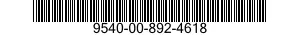 9540-00-892-4618 ANGLE,STRUCTURAL 9540008924618 008924618
