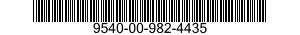 9540-00-982-4435  9540009824435 009824435