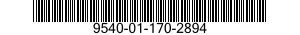 9540-01-170-2894 ANGLE,STRUCTURAL 9540011702894 011702894