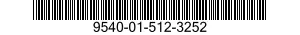 9540-01-512-3252 STRUCTURAL SECTION,SPECIAL SHAPED 9540015123252 015123252