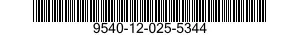 9540-12-025-5344  9540120255344 120255344