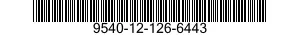 9540-12-126-6443  9540121266443 121266443