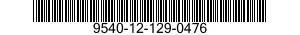 9540-12-129-0476  9540121290476 121290476