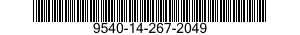 9540-14-267-2049  9540142672049 142672049