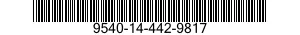 9540-14-442-9817 STRUCTURAL SECTION,SPECIAL SHAPED 9540144429817 144429817