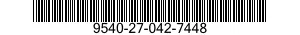 9540-27-042-7448 STRUCTURAL SECTION,SPECIAL SHAPED 9540270427448 270427448