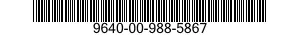 9640-00-988-5867  9640009885867 009885867