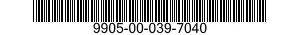 9905-00-039-7040 PLATE,INSTRUCTION 9905000397040 000397040