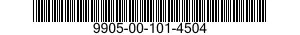 9905-00-101-4504 PLATE,IDENTIFICATION 9905001014504 001014504