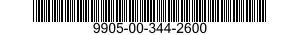 9905-00-344-2600 PLATE,INSTRUCTION 9905003442600 003442600