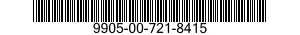 9905-00-721-8415 SIGN,TRAFFIC 9905007218415 007218415