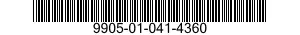 9905-01-041-4360 PLATE,IDENTIFICATION 9905010414360 010414360
