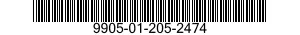 9905-01-205-2474 PLATE,MARKING,BLANK 9905012052474 012052474