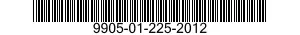 9905-01-225-2012 PLATE,IDENTIFICATION 9905012252012 012252012