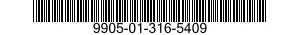 9905-01-316-5409 PLATE,IDENTIFICATION 9905013165409 013165409