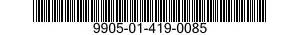 9905-01-419-0085 PLATE,IDENTIFICATION 9905014190085 014190085