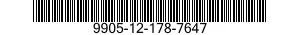 9905-12-178-7647 PLATE,DESIGNATION 9905121787647 121787647
