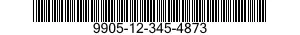 9905-12-345-4873 PLATE,IDENTIFICATION 9905123454873 123454873