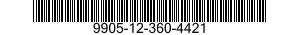 9905-12-360-4421 PLATE,INSTRUCTION 9905123604421 123604421