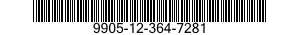 9905-12-364-7281 PLATE,IDENTIFICATION 9905123647281 123647281
