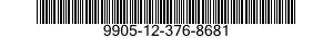9905-12-376-8681 PLATE,IDENTIFICATION 9905123768681 123768681