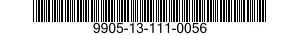 9905-13-111-0056 PLATE,INSTRUCTION 9905131110056 131110056