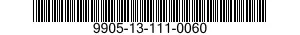 9905-13-111-0060 PLATE,INSTRUCTION 9905131110060 131110060