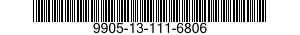 9905-13-111-6806 PLATE,IDENTIFICATION 9905131116806 131116806