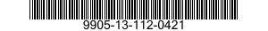 9905-13-112-0421 PLATE,IDENTIFICATION 9905131120421 131120421
