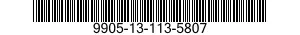 9905-13-113-5807  9905131135807 131135807