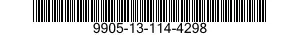 9905-13-114-4298 PLATE,DESIGNATION 9905131144298 131144298