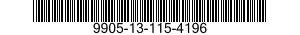 9905-13-115-4196 PLATE,IDENTIFICATION 9905131154196 131154196