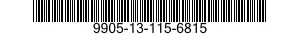 9905-13-115-6815 PLATE,IDENTIFICATION 9905131156815 131156815