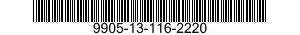 9905-13-116-2220 PLATE,DESIGNATION 9905131162220 131162220