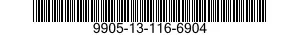9905-13-116-6904 PLATE,DESIGNATION 9905131166904 131166904