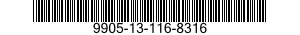 9905-13-116-8316  9905131168316 131168316