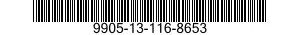 9905-13-116-8653 PLATE,IDENTIFICATION 9905131168653 131168653