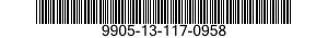 9905-13-117-0958 PLATE,DESIGNATION 9905131170958 131170958