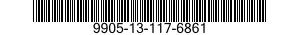 9905-13-117-6861 PLATE,IDENTIFICATION 9905131176861 131176861