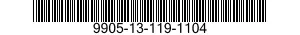 9905-13-119-1104 PLATE,IDENTIFICATION 9905131191104 131191104