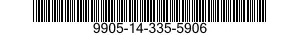 9905-14-335-5906 PLATE,IDENTIFICATION 9905143355906 143355906