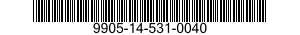 9905-14-531-0040 PLATE,INSTRUCTION 9905145310040 145310040