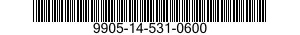 9905-14-531-0600 PLATE,INSTRUCTION 9905145310600 145310600
