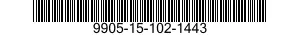 9905-15-102-1443 PLATE,IDENTIFICATION 9905151021443 151021443