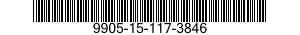 9905-15-117-3846 PLATE,INSTRUCTION 9905151173846 151173846