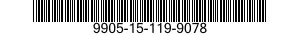 9905-15-119-9078 PLATE,DESIGNATION 9905151199078 151199078
