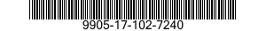 9905-17-102-7240 PLATE,INSTRUCTION 9905171027240 171027240